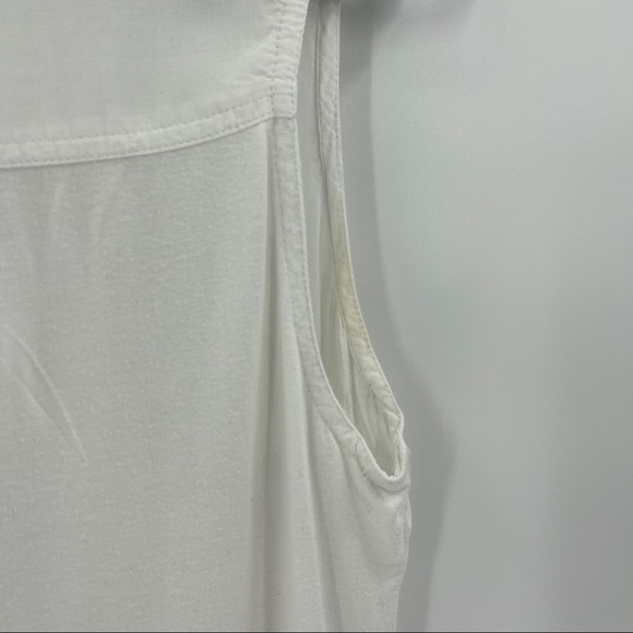 Converse White Sleeveless Sheer Snap Front Blouse - Picture 8 of 11